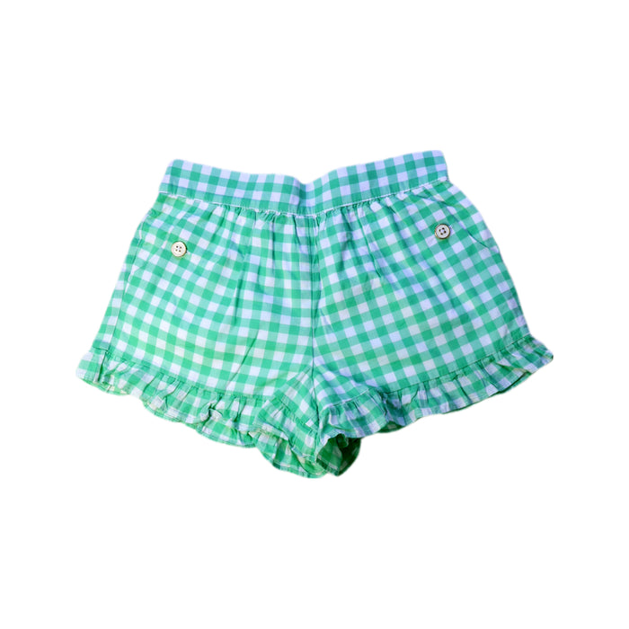 A Green Shorts from Janie & Jack in size 8Y for girl. (Front View)