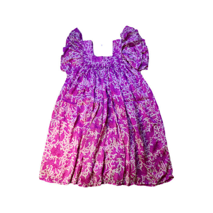 A Purple Sleeveless Dresses from Coco and Ginger in size 6T for girl. (Front View)