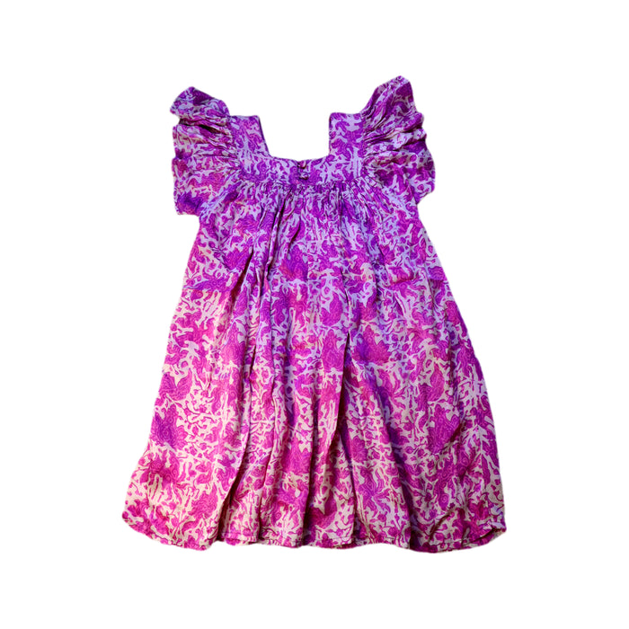 A Purple Sleeveless Dresses from Coco and Ginger in size 6T for girl. (Back View)