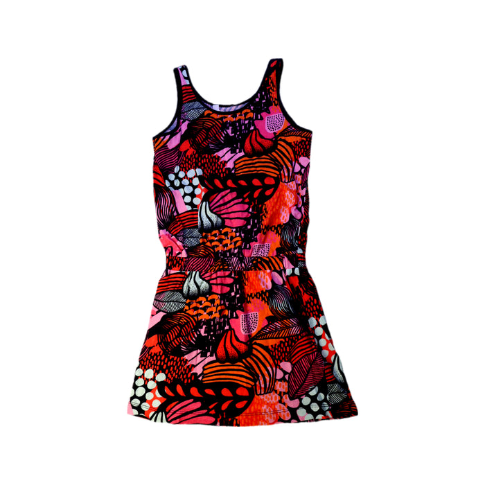 A Multicolour Sleeveless Dresses from Munster in size 7Y for girl. (Front View)