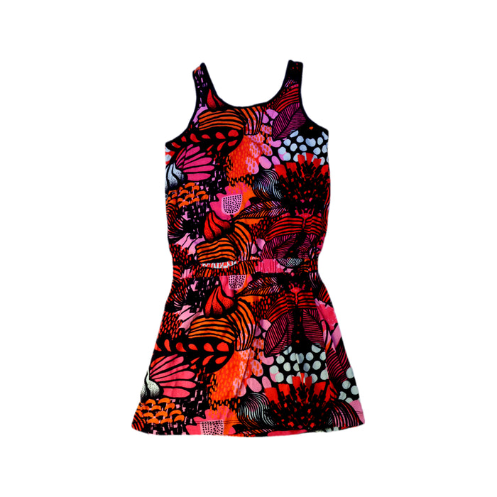 A Multicolour Sleeveless Dresses from Munster in size 7Y for girl. (Back View)