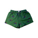 A Green Shorts from Tinycottons in size 6T for boy. (Front View)
