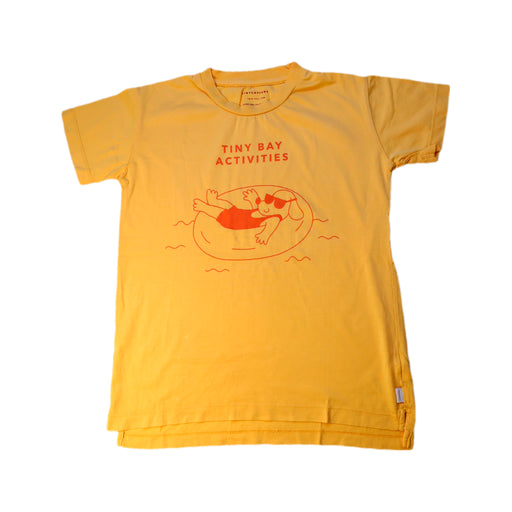 A Yellow Short Sleeve T Shirts from Tinycottons in size 8Y for neutral. (Front View)