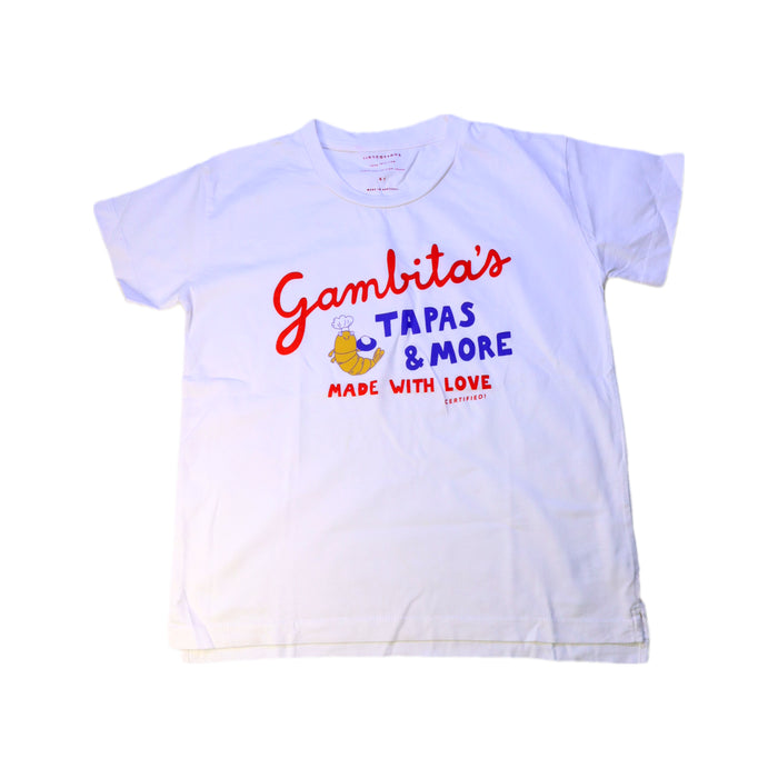 A White Short Sleeve T Shirts from Tinycottons in size 8Y for neutral. (Front View)