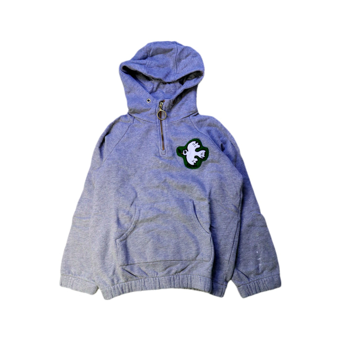 A Grey Hooded Sweatshirts from Mini Rodini in size 8Y for boy. (Front View)