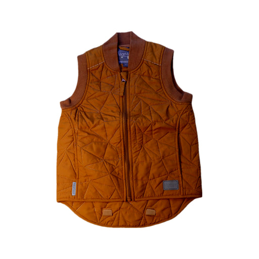 A Brown Outerwear Vests from MarMar in size 7Y for boy. (Front View)