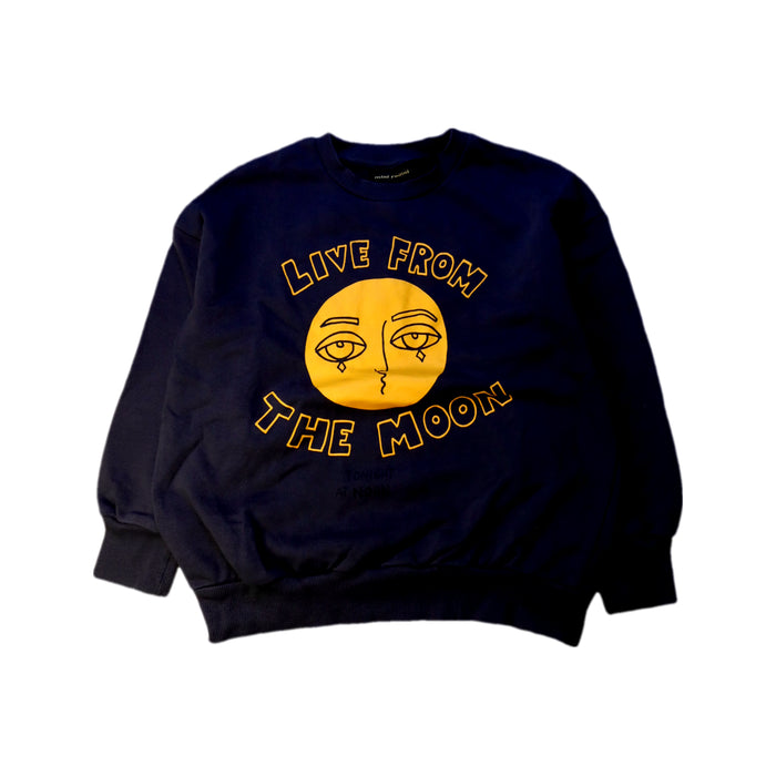 A Navy Crewneck Sweatshirts from Mini Rodini in size 8Y for neutral. (Front View)