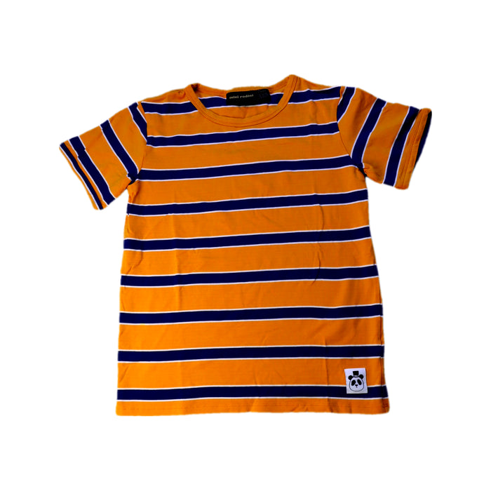 A Orange Short Sleeve T Shirts from Mini Rodini in size 10Y for boy. (Front View)
