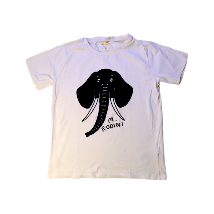 A White Short Sleeve T Shirts from Mini Rodini in size 9Y for neutral. (Front View)
