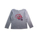 A Grey Long Sleeve Tops from Petit Bateau in size 6T for girl. (Front View)