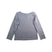 A Grey Long Sleeve Tops from Petit Bateau in size 6T for girl. (Back View)