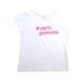 A White Short Sleeve T Shirts from Jacadi in size 6T for girl. (Front View)