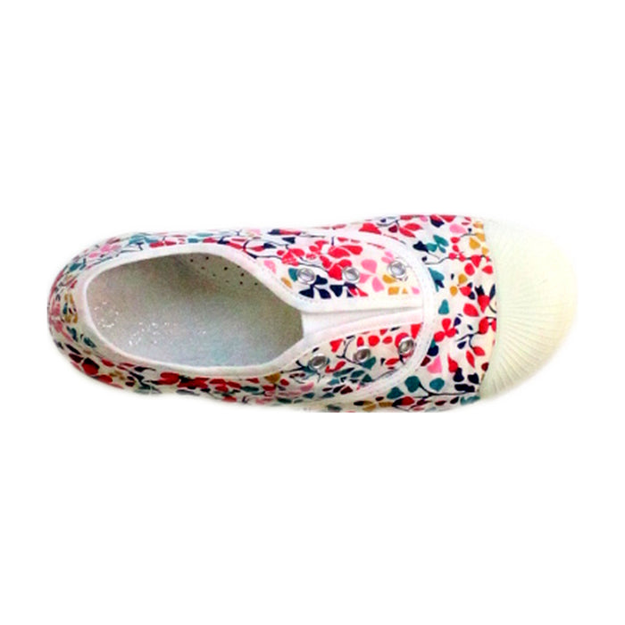 A Multicolour Slip Ons from Jacadi in size 5T for girl. (Front View)