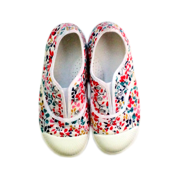 A Multicolour Slip Ons from Jacadi in size 5T for girl. (Back View)