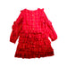 A Red Long Sleeve Dresses from Velveteen in size 8Y for girl. (Back View)