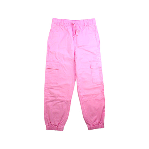A Pink Casual Pants from Seed in size 7Y for girl. (Front View)