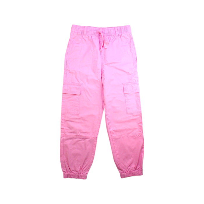 A Pink Casual Pants from Seed in size 7Y for girl. (Front View)