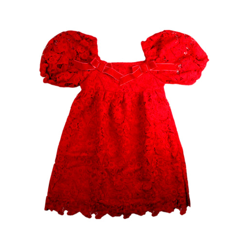 A Red Short Sleeve Dresses from Gingersnaps in size 10Y for girl. (Front View)