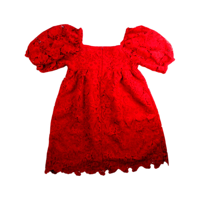 A Red Short Sleeve Dresses from Gingersnaps in size 10Y for girl. (Back View)