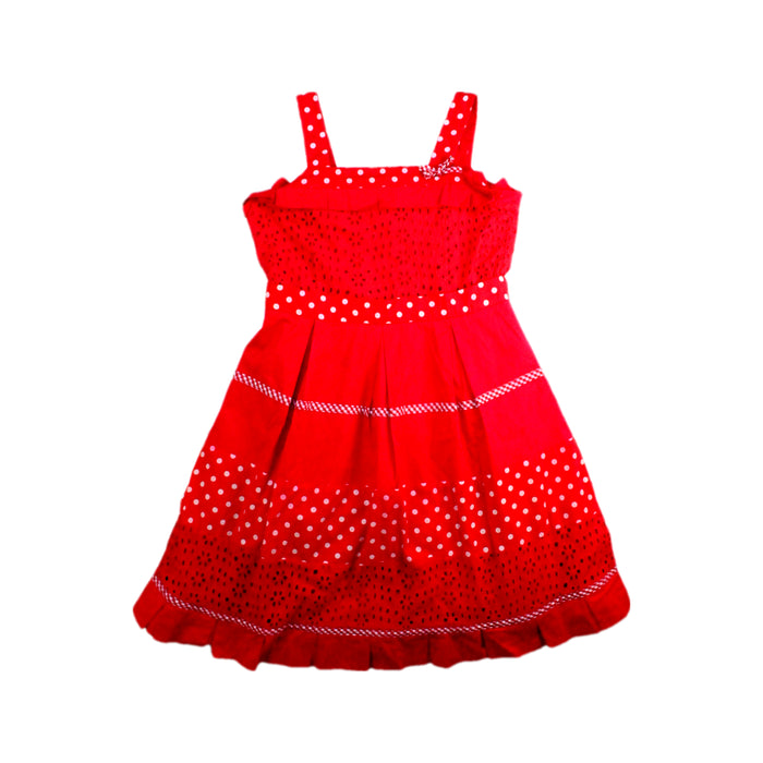 A Red Sleeveless Dresses from Nicholas & Bears in size 8Y for girl. (Front View)