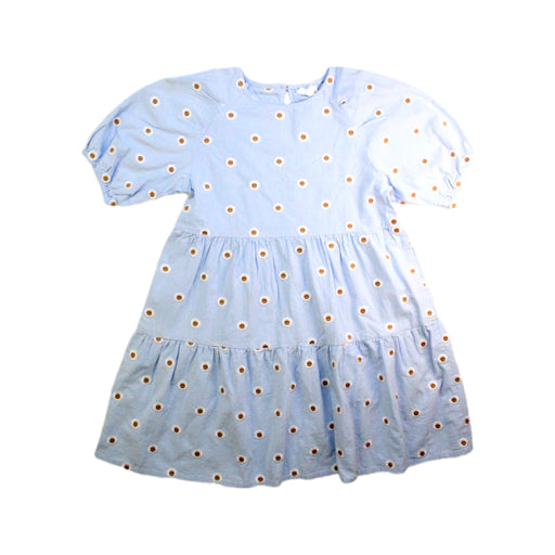 A Blue Short Sleeve Dresses from Seed in size 9Y for girl. (Front View)