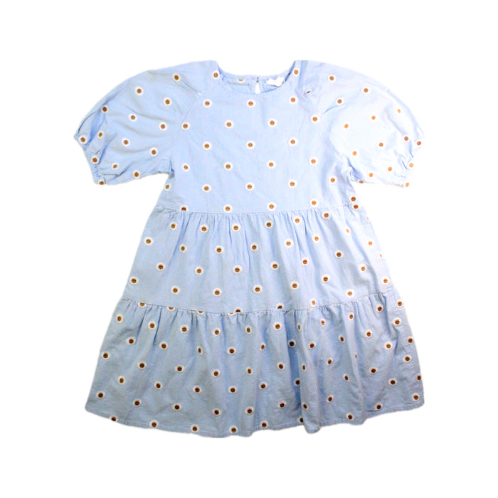 A Blue Short Sleeve Dresses from Seed in size 9Y for girl. (Front View)