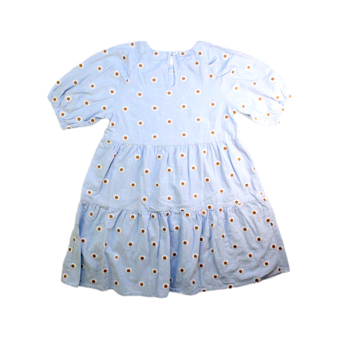 A Blue Short Sleeve Dresses from Seed in size 9Y for girl. (Back View)
