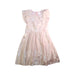 A Pink Sleeveless Dresses from Seed in size 6T for girl. (Front View)