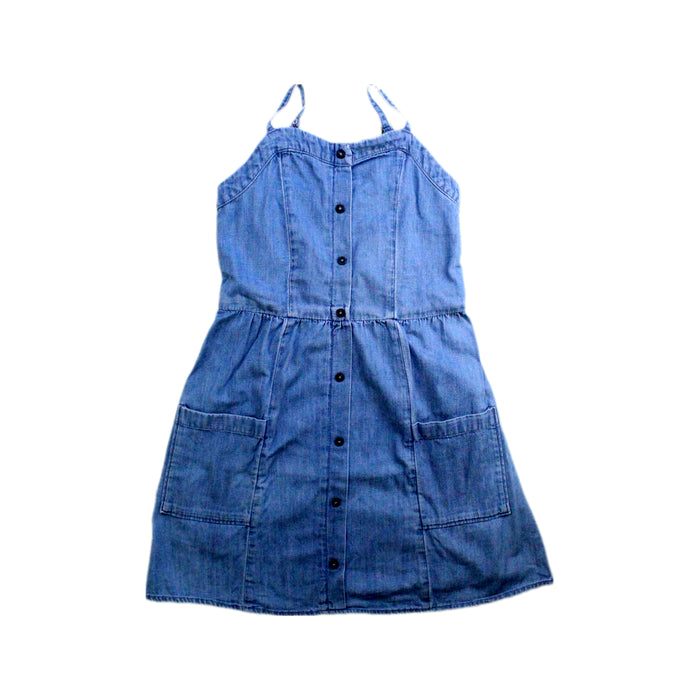 A Blue Sleeveless Dresses from Abercrombie & Fitch in size 7Y for girl. (Front View)