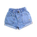 A Blue Shorts from Calvin Klein in size 7Y for girl. (Front View)