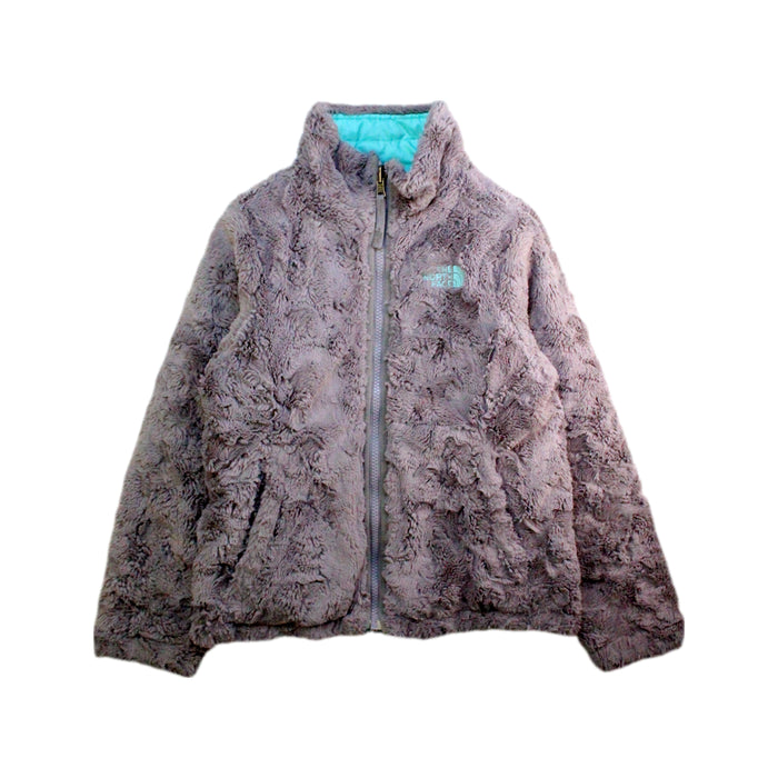 A Teal Puffer/Quilted Jackets from The North Face in size 7Y for girl. (Back View)