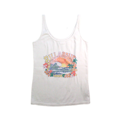 A White Sleeveless Tops from Billabong in size 7Y for girl. (Front View)