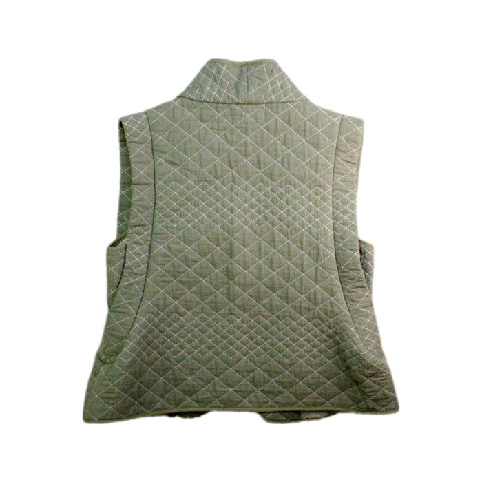 A Green Outerwear Vests from Excuse My French in size 8Y for girl. (Back View)