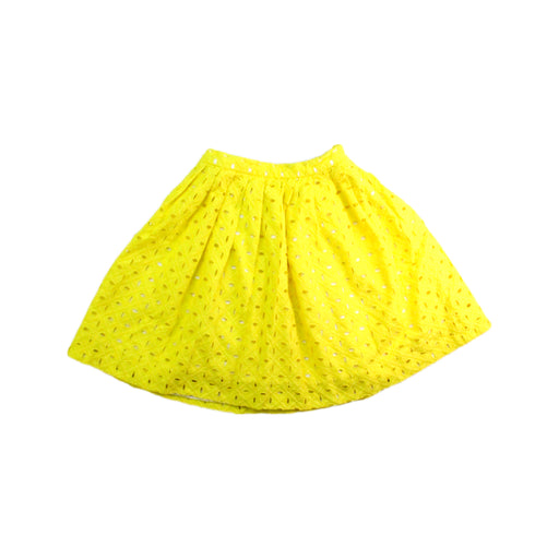A Yellow Mid Skirts from Bonpoint in size 6T for girl. (Front View)