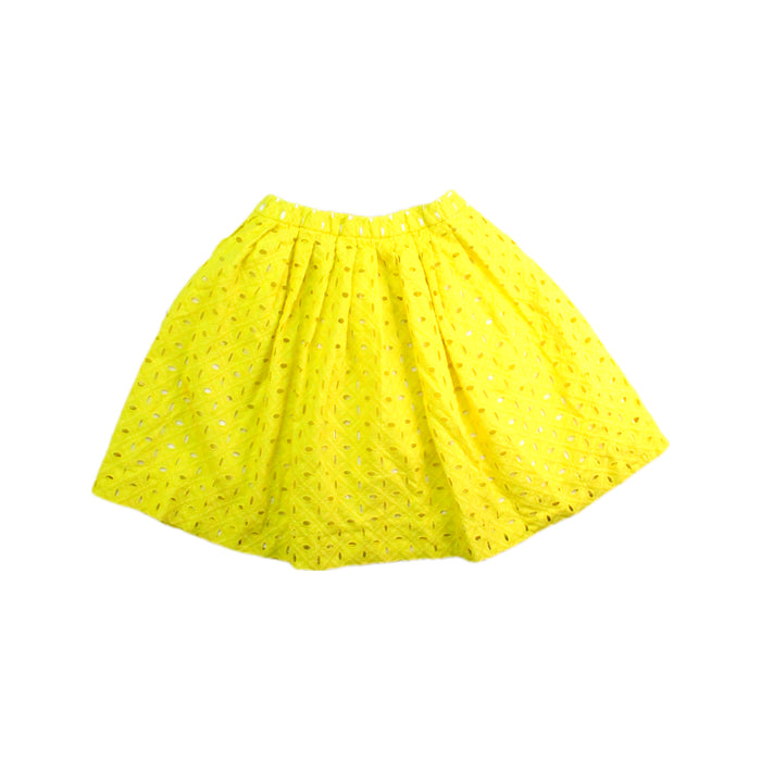 A Yellow Mid Skirts from Bonpoint in size 6T for girl. (Back View)