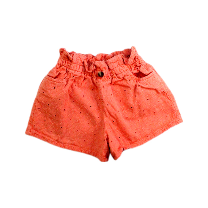A Orange Shorts from Seed in size 6T for girl. (Front View)
