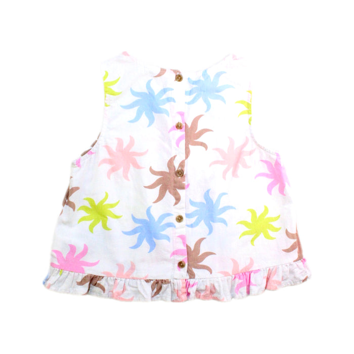 A Multicolour Sleeveless Tops from Seed in size 8Y for girl. (Back View)