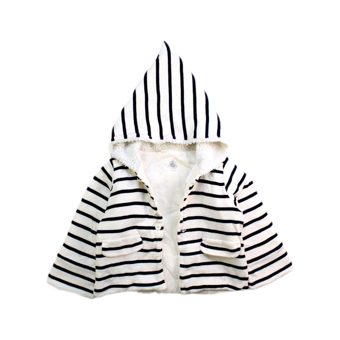 A Black Lightweight Jackets from Petit Bateau in size 6-12M for boy. (Front View)