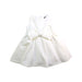 A White Sleeveless Dresses from Bardot Junior in size 6-12M for girl. (Front View)