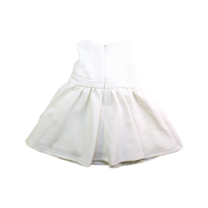 A White Sleeveless Dresses from Bardot Junior in size 6-12M for girl. (Back View)