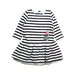 A Black Long Sleeve Dresses from Petit Bateau in size 6-12M for girl. (Front View)