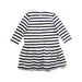 A Black Long Sleeve Dresses from Petit Bateau in size 6-12M for girl. (Back View)
