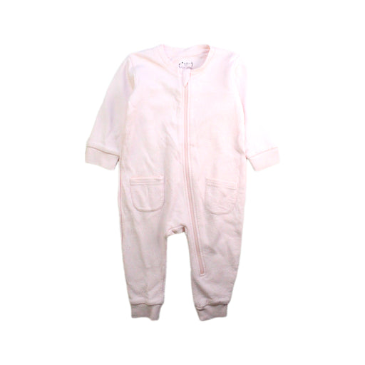 A White Onesies from Wilson & Frenchy in size 12-18M for girl. (Front View)