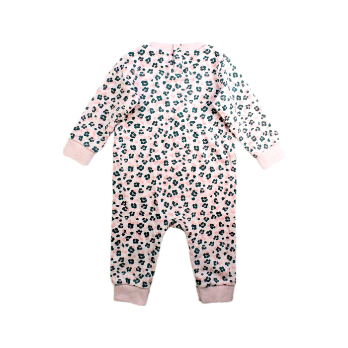 A Pink Long Sleeve Rompers from Milky in size 12-18M for girl. (Back View)