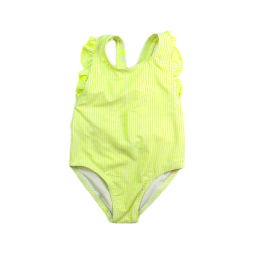 A Yellow Swimsuits from Jacadi in size 12-18M for girl. (Front View)