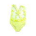 A Yellow Swimsuits from Jacadi in size 12-18M for girl. (Back View)