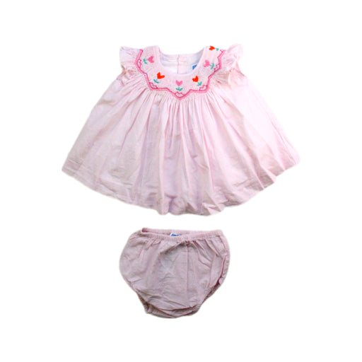 A Pink Dress Sets from Jacadi in size 0-3M for girl. (Front View)