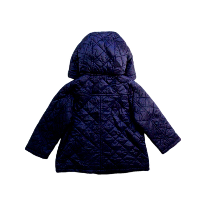 A Navy Puffer/Quilted Jackets from Burberry in size 6-12M for neutral. (Back View)