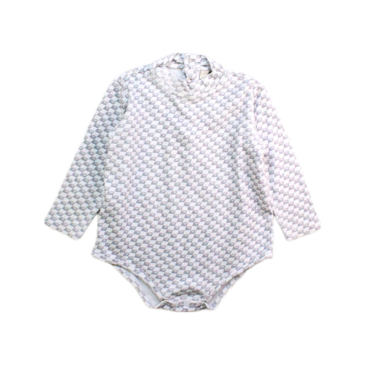 A White Long Sleeve Bodysuits from Armani Baby in size 6-12M for boy. (Front View)