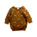 A Yellow Knit Sweaters from Seed in size 0-3M for boy. (Front View)